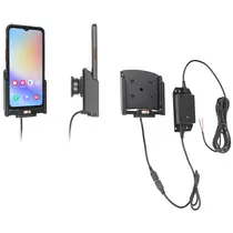 Brodit Halter Aktiv, mit Festanschluss, 12/24V, f�r SAMSUNG Galaxy XCover 7, Ladung �ber Pogo-Pins