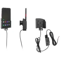 Brodit Halter Aktiv, mit Festanschluss, 12/24V, f�r SAMSUNG Galaxy XCover 7 Pro, Ladung �ber USB-C Anschluss