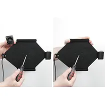 Brodit Halter mit Verriegelung, Aktiv, mit Festanschluss, 12/24V, f�r APPLE iPad (2025), Abbildung 1