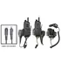 Brodit Funkger�te Halter, f�r MOTOROLA MTP 850, f�r Ger�te mit oder ohne G�rtelclip, mit Befestigung des Original Motorola KFZ Ladekabel (Nicht im Lieferumfang!)