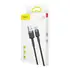 Baseus Daten- / Ladekabel USB-A auf USB-C f�r HUAWEI Mate X7, 2m, Textilummantelung, Black, Abbildung 4