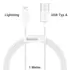 Baseus Daten- / Ladekabel, Lightning auf USB-A f�r APPLE iPhone 14, White, 1m