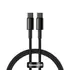 Baseus Daten- / Ladekabel USB-C f�r HUAWEI Mate X7, 1m, bis 100W, Textilummantelung, Black, Abbildung 1