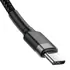Baseus Daten- / Ladekabel USB-C f�r HUAWEI Mate X7, 1m, bis 60W, Textilummantelung, Black, Abbildung 3