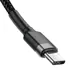 Baseus Daten- / Ladekabel USB-C f�r HUAWEI Pura 80 Ultra, 2m, bis 60W, Textilummantelung, Black, Abbildung 3