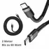 Baseus Daten- / Ladekabel USB-C f�r HUAWEI Pura 80 Ultra, 2m, bis 60W, Textilummantelung, Black