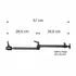 Brodit (Arkon) stabiler Auto-, LKW-Sitzschienenhalter / Bodenhalterung, L�nge: 22 Zoll (ca. 57 cm), Rohrdurchmesser: 22mm, Abbildung 7