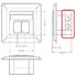 Goobay CAT 6A White Netzwerkdose 2xRJ45, geschirmt, Universal: Aufputz + Unterputz, Anschlu� : LSA, Abbildung 3