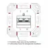 Goobay CAT 6A White Netzwerkdose 2xRJ45, geschirmt, Universal: Aufputz + Unterputz, Anschlu� : LSA, Abbildung 4