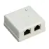 Goobay CAT 6 STP Netzwerk-Anschlussdose 2xRJ45, geschirmt, Anschlu� : LSA