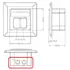 Goobay CAT 6A White Netzwerkdose 2xRJ45, geschirmt, Unterputz, Anschlu� : LSA, Abbildung 3