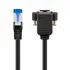 Goobay Verl�ngerungskabel f�r Netzwerk 5m, CAT 6a S/FTP (PIMF), Black, Abbildung 1