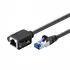 Goobay Verl�ngerungskabel f�r Netzwerk 5m, CAT 6a S/FTP (PIMF), Black
