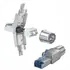 Goobay Werkzeugfreier RJ45 Netzwerk-Stecker / CAT 6A STP