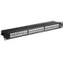 Goobay CAT 6A 19 Zoll Ethernet Patch Panel, 24 Port, STP Geschirmt, LSA