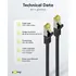Goobay Patchkabel 0.25m, CAT 7 (Stecker Cat 6A) S/FTP (PIMF), Black, Abbildung 4