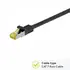 Goobay Patchkabel 0.25m, CAT 7 (Stecker Cat 6A) S/FTP (PIMF), Black