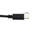 Daten- / Ladekabel USB-A (2.0) auf USB-C (extra lange Steckerform) f�r ARCHOS Diamond 2 Note, 1m, Black, Abbildung 3