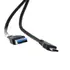 Daten- / Ladekabel USB-A (3.0) auf USB-C (extra lange Steckerform) f�r ARCHOS Diamond 2 Note, 1m, Black, Abbildung 2