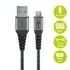 Goobay Daten- / Ladekabel Micro USB f�r NOKIA 1 Plus, 0.5m, Textilummantelung, Black