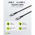 Goobay Daten- / Ladekabel USB-C auf USB-C f�r HUAWEI Mate X7, 0.5m, Textilummantelung, Abbildung 4