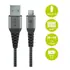 Goobay Daten- / Ladekabel Micro USB , 1m, Textilummantelung, Black
