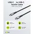 Goobay Daten- / Ladekabel USB-C auf USB-C f�r HUAWEI Mate X7, 1m, Textilummantelung, Abbildung 4