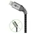 Goobay Daten- / Ladekabel Lightning auf USB f�r APPLE iPhone 8 Plus, Black, 2m, Textilummantelung, Abbildung 1