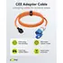Goobay CEE Adapter, 1.5m Gummischlauchleitung, Schutzkontakt-Stecker auf CEE-Kupplung, Abbildung 6