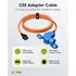 Goobay CEE Adapter, 1.5m Gummischlauchleitung, Schutzkontakt-Stecker auf 90� CEE-Kupplung + Schutzkontakt-Kupplung, Abbildung 6