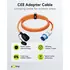 Goobay CEE Adapter, 1.5m Gummischlauchleitung, CEE-Stecker auf Schutzkontakt-Kupplung, Abbildung 3