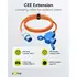 Goobay CEE Adapter, 5m Gummischlauchleitung, CEE-Stecker auf 90� CEE-Kupplung + Schutzkontakt-Kupplung, Abbildung 1