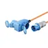 Goobay CEE Adapter, 5m Gummischlauchleitung, CEE-Stecker auf 90� CEE-Kupplung + Schutzkontakt-Kupplung, Abbildung 2