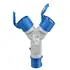 Goobay CEE Y-Adapter, CEE-Stecker auf 2x CEE-Kupplung, Abbildung 1