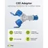 Goobay CEE Y-Adapter, CEE-Stecker auf 2x CEE-Kupplung, Abbildung 3