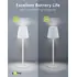 Goobay LED Tischleuchte, mit Touch-Steuerung, warmwei� (3000 K) 170 lm, stufenlos dimmbar, H�he: 37cm, white, Abbildung 3