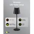 Goobay LED Tischleuchte, mit Touch-Steuerung, warmwei� (3000 K) 170 lm, stufenlos dimmbar, H�he: 37cm, black, Abbildung 1