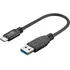 Goobay SuperSpeed Daten- / Ladekabel USB-A auf USB-C f�r HUAWEI Mate X7, 0.15m, Black, Abbildung 3