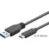 Goobay SuperSpeed Daten- / Ladekabel USB-A auf USB-C , 0.15m, Black