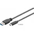 Goobay SuperSpeed Daten- / Ladekabel USB-A auf USB-C f�r HUAWEI Mate X7, 3m, Black
