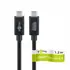 Goobay Daten- / Ladekabel USB-C (USB4 V2) f�r HUAWEI Mate X7, 1.2m, bis 240W, Black