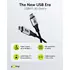 Goobay Daten- / Ladekabel USB-C (USB4 V2) f�r HUAWEI Pura 80 Pro, 1.5m, Textilmantel, bis 240W, Black, Abbildung 1
