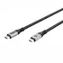 Goobay Daten- / Ladekabel USB-C (USB4 V2) f�r HUAWEI Pura 80 Pro, 1.5m, Textilmantel, bis 240W, Black, Abbildung 10