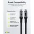 Goobay Daten- / Ladekabel USB-C (USB4 V2) f�r HUAWEI Pura 80 Pro, 1.5m, Textilmantel, bis 240W, Black, Abbildung 7