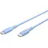 Goobay Silikonkabel USB-C f�r HUAWEI Mate X7, 1.5m, bis 60W, Blue, Abbildung 1