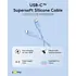 Goobay Silikonkabel USB-C f�r HUAWEI Mate X7, 1.5m, bis 60W, Blue, Abbildung 3
