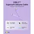 Goobay Silikonkabel USB-C f�r HUAWEI Mate X7, 1.5m, bis 60W, Lila, Abbildung 3