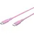 Goobay Silikonkabel USB-C f�r HUAWEI Mate X7, 1.5m, bis 60W, Pink, Abbildung 1