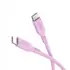 Goobay Silikonkabel USB-C f�r HUAWEI Mate X7, 1.5m, bis 60W, Pink, Abbildung 2