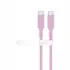 Goobay Silikonkabel USB-C f�r HUAWEI Mate X7, 1.5m, bis 60W, Pink, Abbildung 4